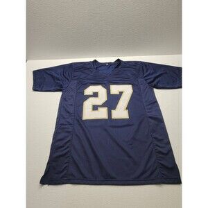 Julian Love Notre Dame Irish Auto Signed Blue Jersey 2018 AA Play Like a Champ